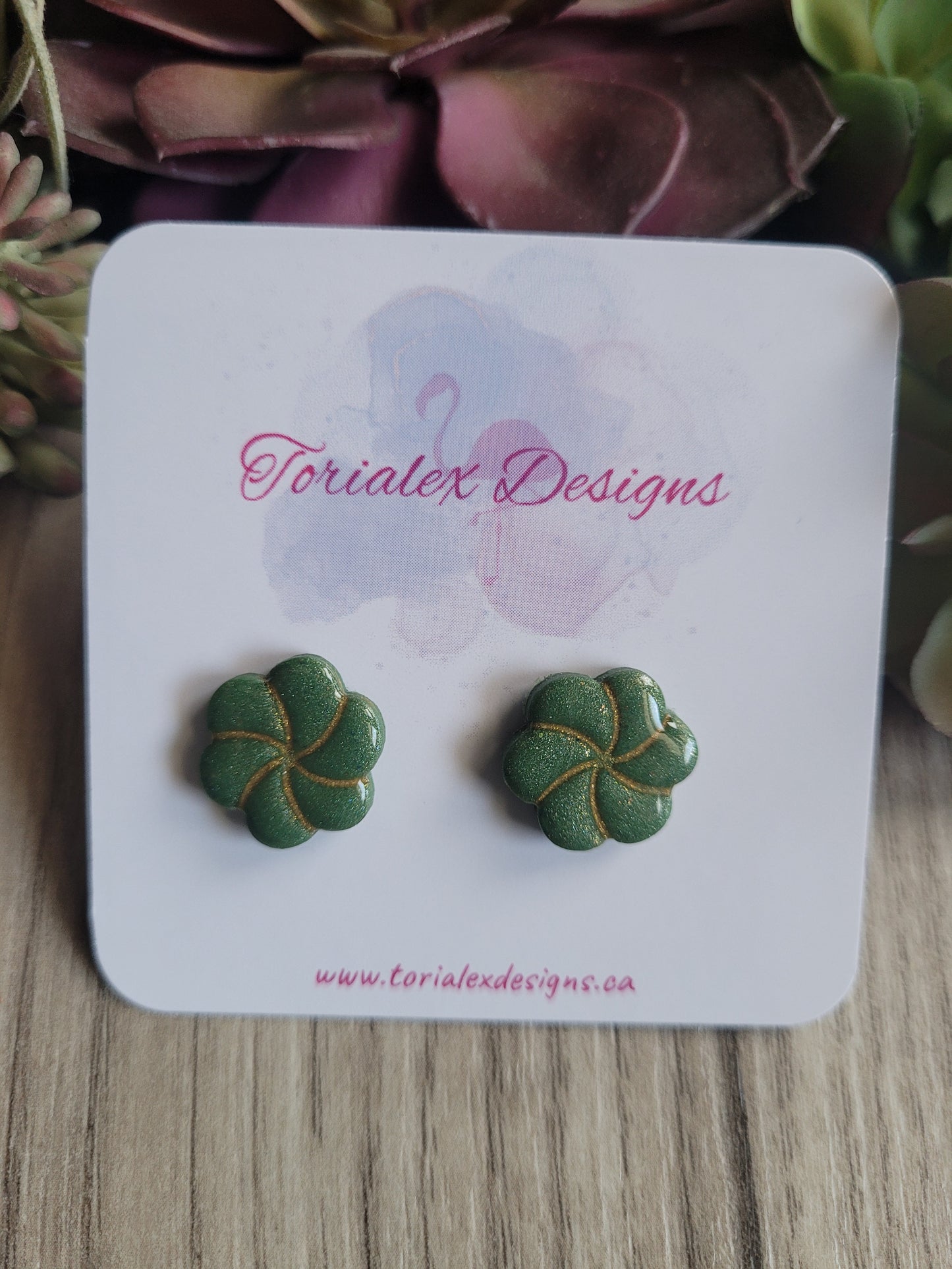 Envy Spiral studs