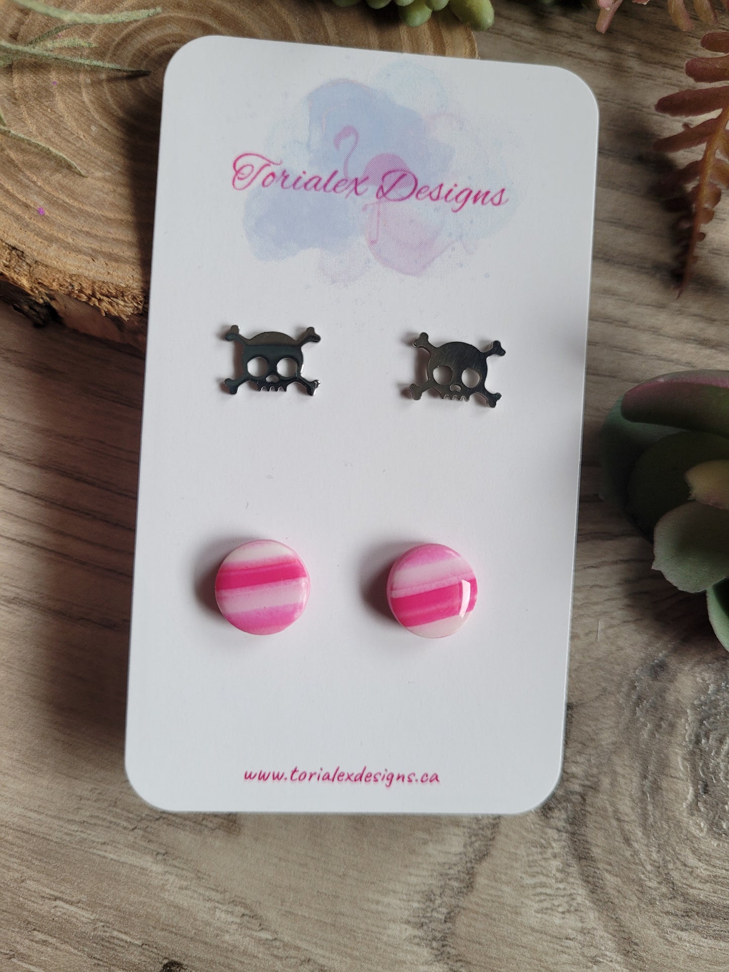 Crystal stud set