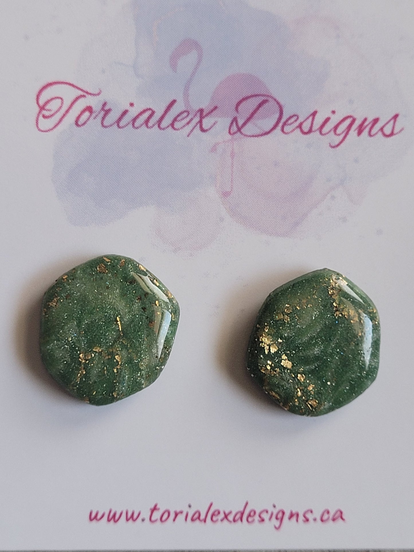 Green Envy studs