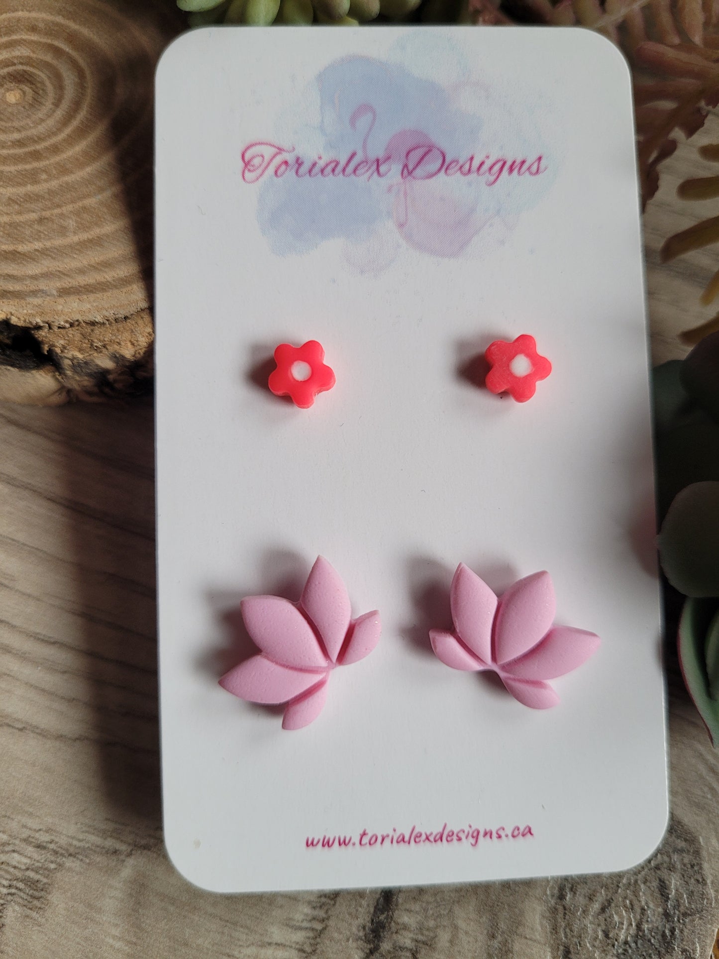 Floral Lotus stud set