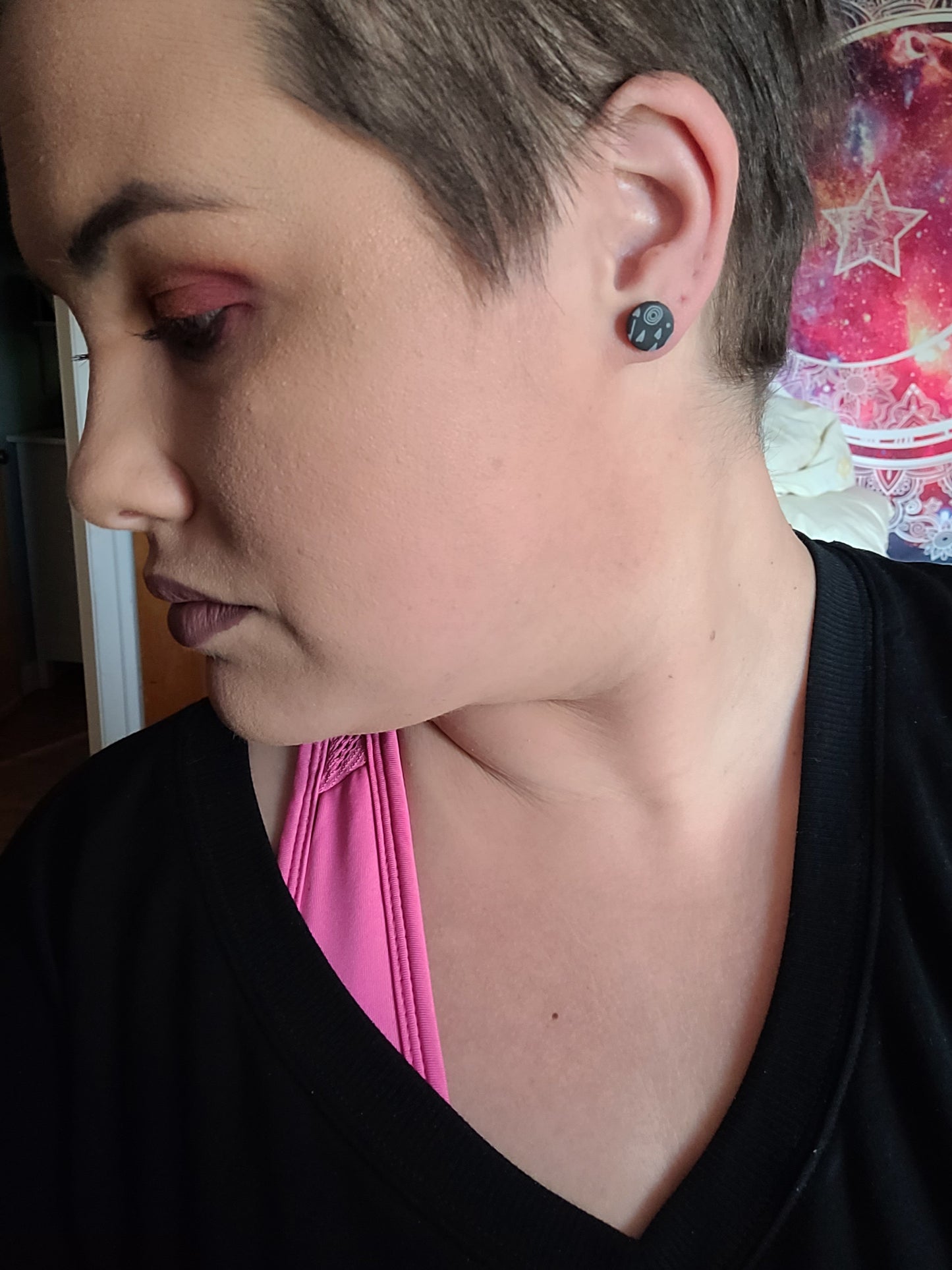 Flower Party stud