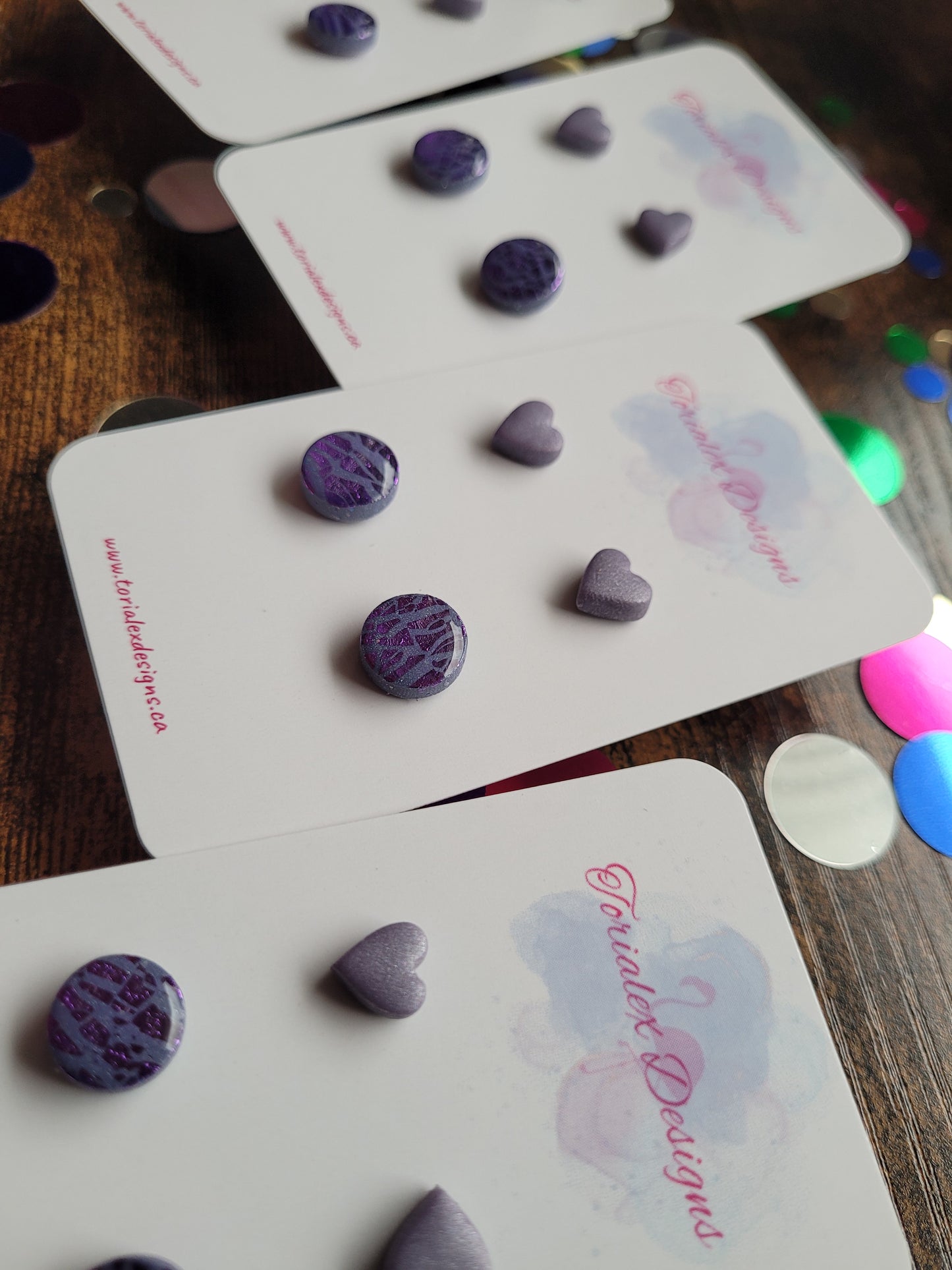 PURPLE STUD SET