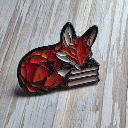 Sleeping Fox pin