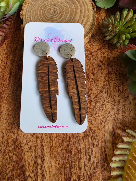 Wooden Feather