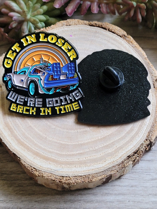 BACK IN TIME PIN